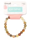 Bracelet Agate Crazy Lace Perles Rondes 8 mm 2