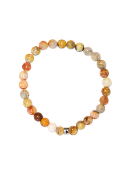 Bracelet Agate Crazy Lace Perles rondes 6 mm 1