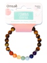 Bracelet 7 Chakras Oeil de tigre Perles rondes 8 mm 2
