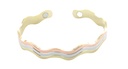 Bracelet cuivre avec Aimants Jonc Forme vagues 3 métaux 1