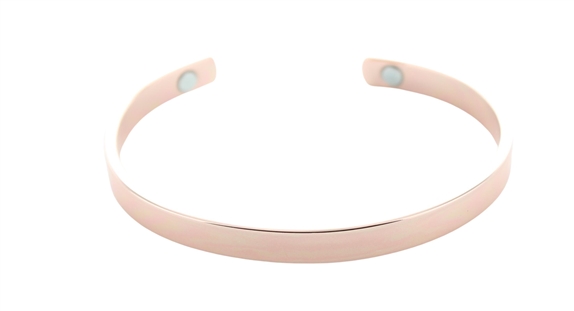 Bracelet cuivre avec Aimants Jonc plat 1