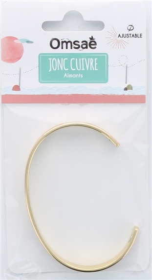 Bracelet cuivre avec Aimants Jonc Petit modèle 3 métaux 2