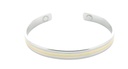 Bracelet cuivre avec Aimants Jonc plat 2 métaux 1