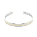 Bracelet cuivre avec Aimants Jonc plat 2 métaux 3
