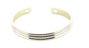Bracelet Cuivre avec Aimants Jonc Arrondi 3 Métaux 1