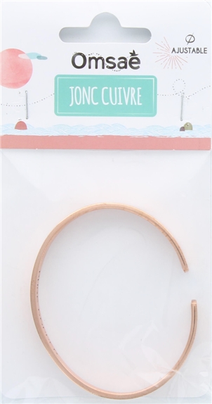 Bracelet cuivre Forme jonc plat 2