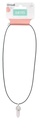 Collier Quartz Rose Pointe Cordon Noir 2