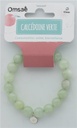 Bracelet Calcédoine Verte Perles rondes 10 mm 2