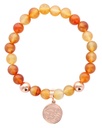 Bracelet Perles Rondes 8mm et Pendentif Dosha 3