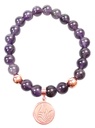 Bracelet Perles Rondes 8mm et Pendentif Dosha 4