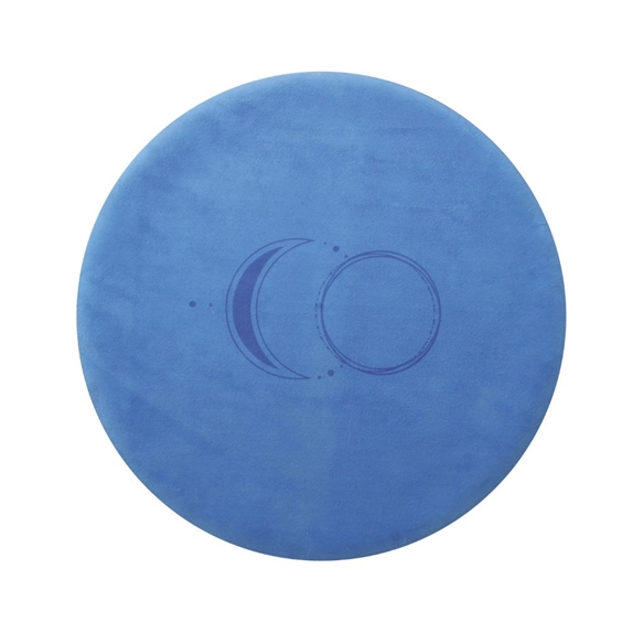 Tapis de Méditation Rond Bleu 3