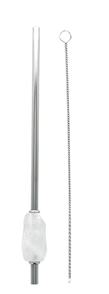 Paille en métal Cristal de Roche 1