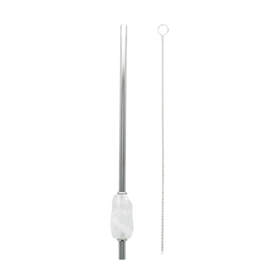 Paille en métal Cristal de Roche 3