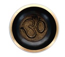 Coffret Bol Chantant Noir Gravure Om Diamètre 12 cm 3