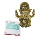 Statuette Ganesh assis en Laiton doré mat 9.2 cm 2