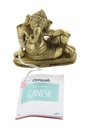Statuette Ganesh allongé en Laiton doré mat 8 cm 2
