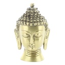 Statuette Tête de Bouddha en Laiton doré mat 11.5 cm 3
