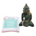 Statuette Bouddha Dhyana Mudra en Laiton vert antique 7,5 cm 2