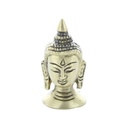 Statuette Tête de Bouddha en Laiton doré mat 5 cm 3