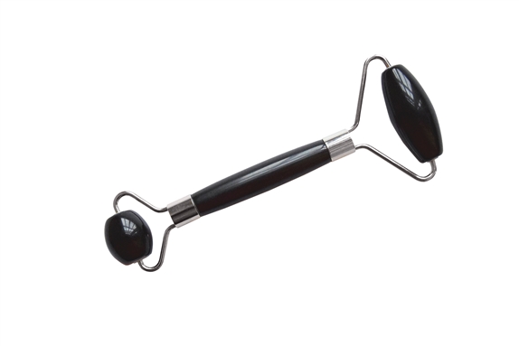 Rouleau de Massage en Obsidienne Noire 1