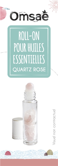 Roll-on pour Huiles Essentielles en Quartz Rose 2