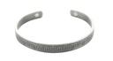 Bracelet cuivre avec Aimants Jonc finition métal argenté 1