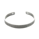 Bracelet cuivre avec Aimants Jonc finition métal argenté 3