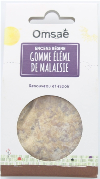 Encens résine en grains Gomme Élémi de Malaisie 50 g 2