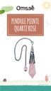 Pendule Pointe Quartz Rose et Métal argenté vieilli Design Witch 2
