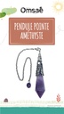 Pendule Pointe Améthyste et Métal argenté vieilli Design Witch 2