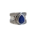 Bague Lapis Lazuli Argent 925 Large T54 1