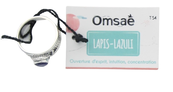 Bague Lapis Lazuli Argent 925 Large T54 2
