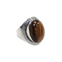 Bague Oeil de Tigre Argent 925 Manika T54 1