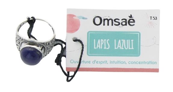 Bague Lapis Lazuli Argent 925 Kanti T53 2