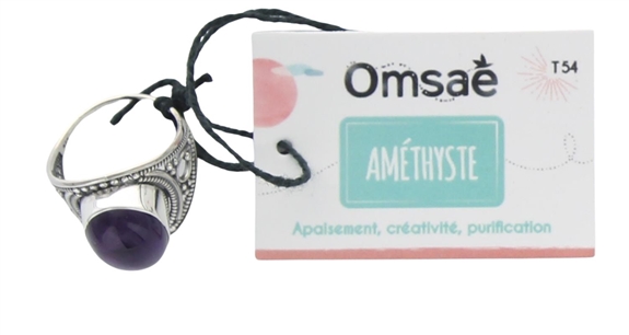 Bague Améthyste Argent 925 Alaka T54 2