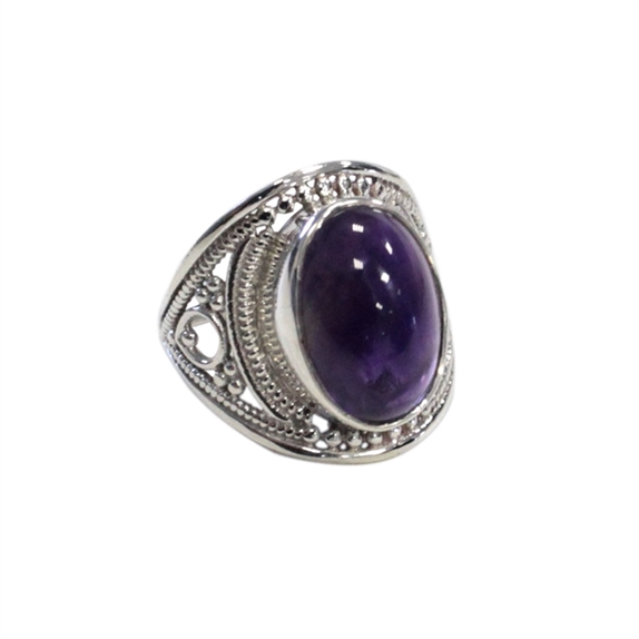 Bague Améthyste Argent 925 Alaka T53 1