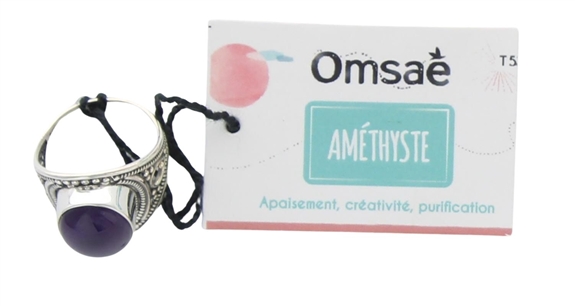 Bague Améthyste Argent 925 Alaka T53 2