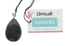 Pendentif Obsidienne Noire Argent 925 Forme goutte Grand modèle 2