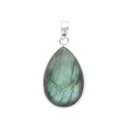 Pendentif Labradorite Argent 925 Forme goutte Grand modèle 1