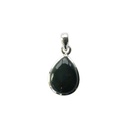 Pendentif Obsidienne Noire Argent 925 Forme goutte Petit modèle 1