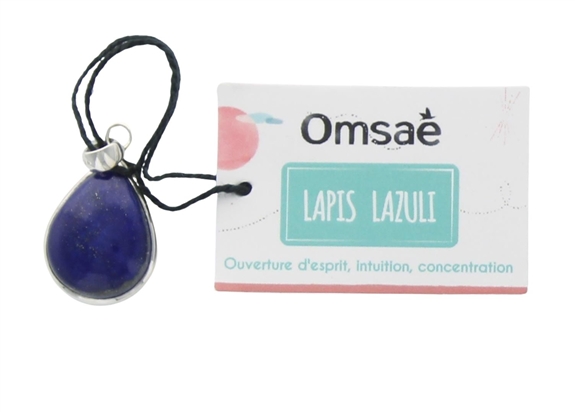 Pendentif Lapis Lazuli Argent 925 Forme goutte Petit modèle 2