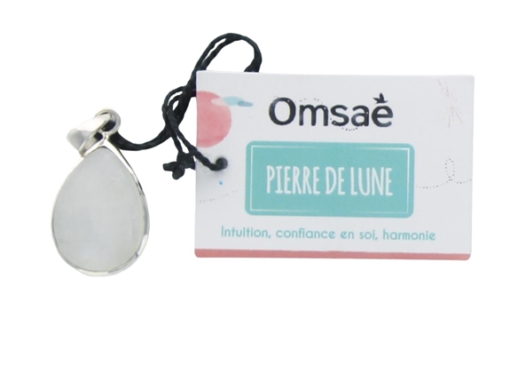 Pendentif Pierre de Lune Argent 925 Forme goutte Petit modèle 2