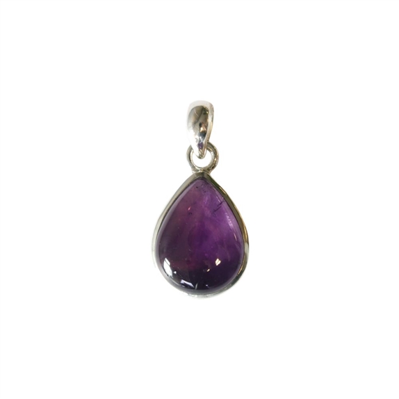Pendentif Améthyste Argent 925 Forme goutte Petit modèle 1