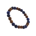 Bracelet Lapis Lazuli et Rudraksha Perles rondes 8 mm 3