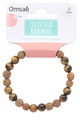 Bracelet Oeil de Tigre et Rudraksha Perles rondes 8 mm 2