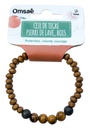 Bracelet Bois, Oeil de Tigre et Pierre de lave Perles rondes 8 mm 2