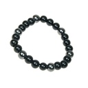 Bracelet Onyx et Hématite Perles rondes 8 mm 1