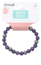 Bracelet Améthyste et Hématite Perles rondes 8 mm 2