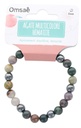 Bracelet Agate Multicolore et Hématite Perles rondes 8 mm 2