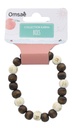 Bracelet Lucky Karma Bois clair et marron Perles rondes 10 mm 2